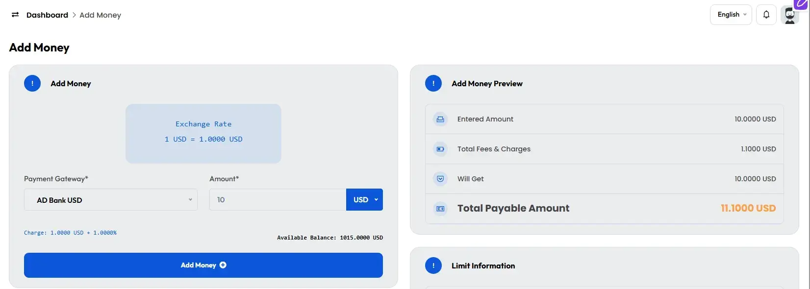 add money