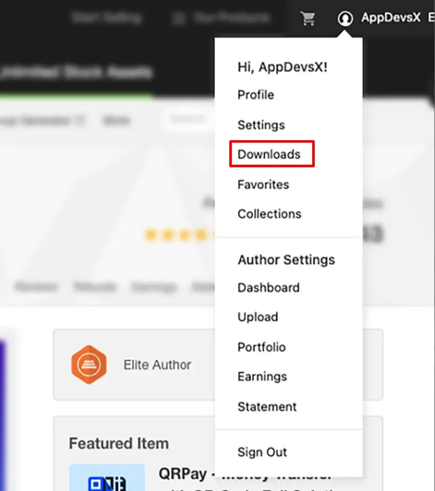 codecanyon download page