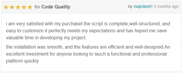 share your feedback on codecanyon